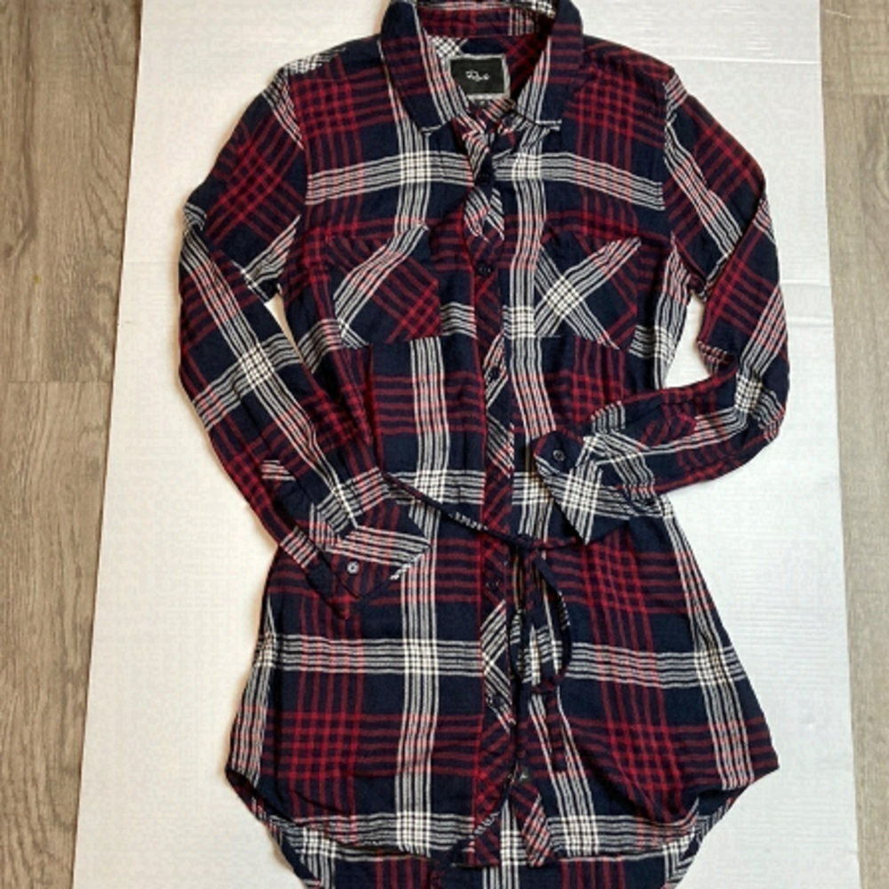 Rails Red and Black Plaid Tunic